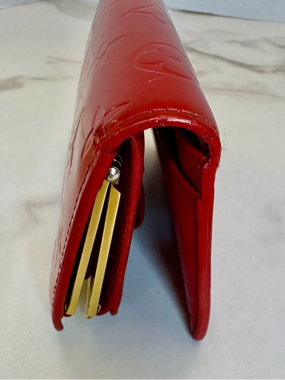 Louis Vuitton Monogram Vernis French Purse Wallet - Picture 11 of 13